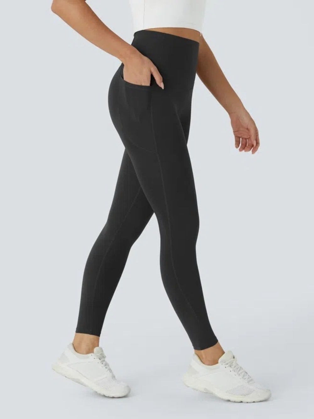HALARA Black High-Rise Pocket Leggings